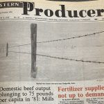 Barry Wilson, who went on to become the Producer’s long-time Ottawa bureau chief, had a front page story on March 15, 1979, about how the expected cost of the federal government’s 10-year prairie rail rehabilitation program was probably going to be $900 million or more by 1987 instead of the $600 million that had been estimated when the program was announced in 1977. | Bruce Dyck photo