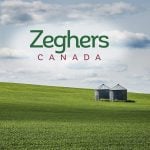 Zeghers Seed (also known as Zeghers Canada) held a grain dealer license and a primary elevator license in Holland, Manitoba. | Screencap via zeghers.com