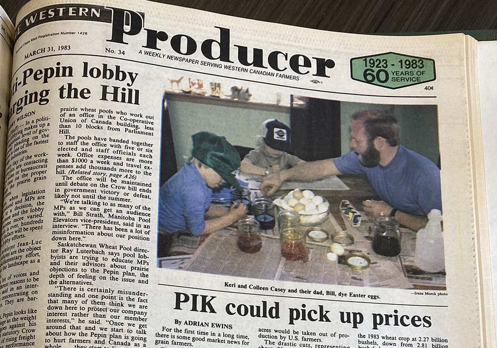 The farm debt crisis of the 1980s was easy to spot in the March 31, 1983, issue. | Bruce Dyck photo