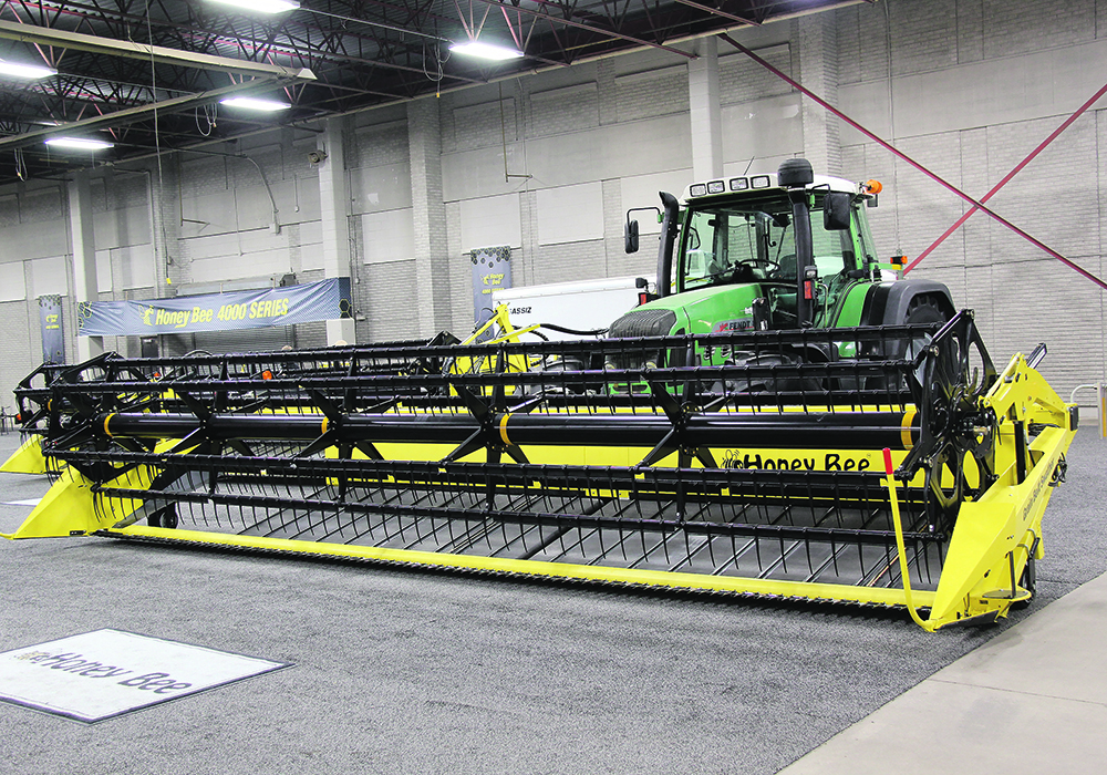 Short-line header manufacturers are facing restricted ability to connect the electronics on their products to the digital systems on some major brand combines and swathers.  |  Scott Garvey photo