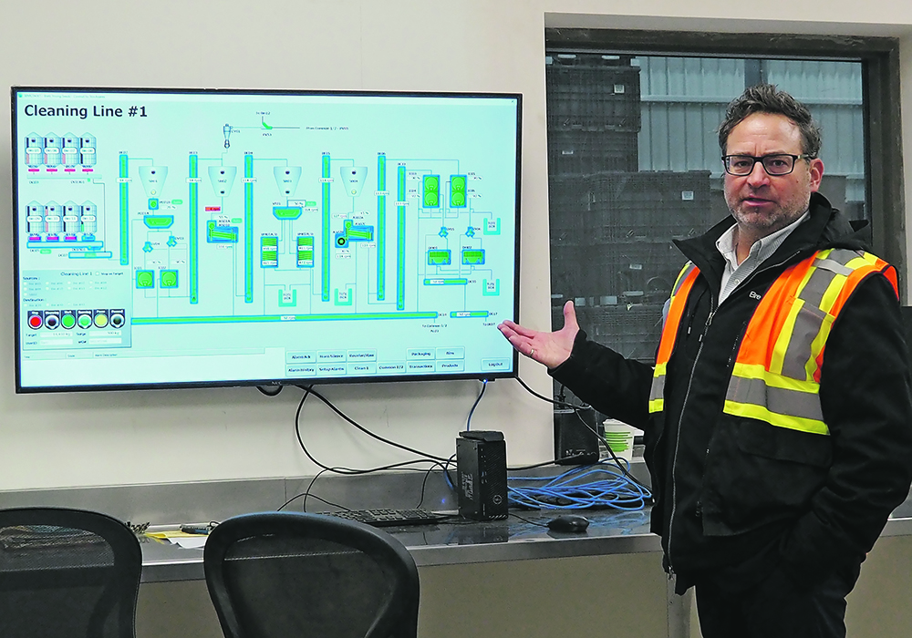 Cory Baseraba in the control room of BrettYoung&rsquo;s NorthCore facility.
