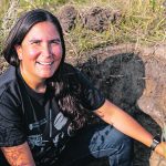 Melissa Arcand, a soil biogeochemist and professor at the University of Saskatchewan, teaches in the Kanawayihetaytan Askiy program, which trains students to work in resource and land management in Indigenous communities. Arcand is a member of the Muskeg Lake Cree Nation. | Michelle Berg/University of Saskatchewan photo