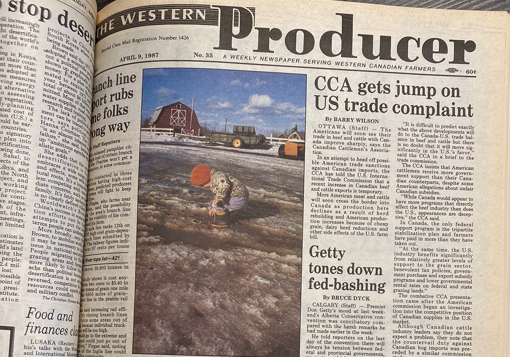 I started working at the Producer in November of 1986 as a layout editor, and I was curious to see if I might recognize some of the pages I had designed. | Bruce Dyck photo
