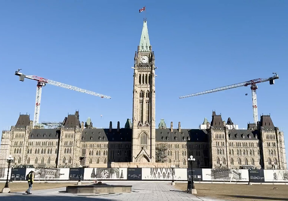 Finance Minister Chrystia Freeland made little mention of agriculture in her speech following the tabling of the budget this afternoon, though she touched on issues like carbon pricing and green technology. | Screencap via Intagram/SenCanada