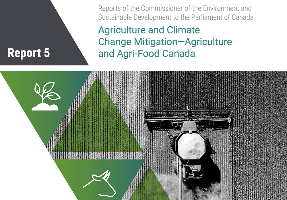 There are only six growing seasons left to reach 2030 targets and the commissioner's report says it is still unclear how the department will help farmers meet the goals. | Screencap via oag-bvg.gc.ca