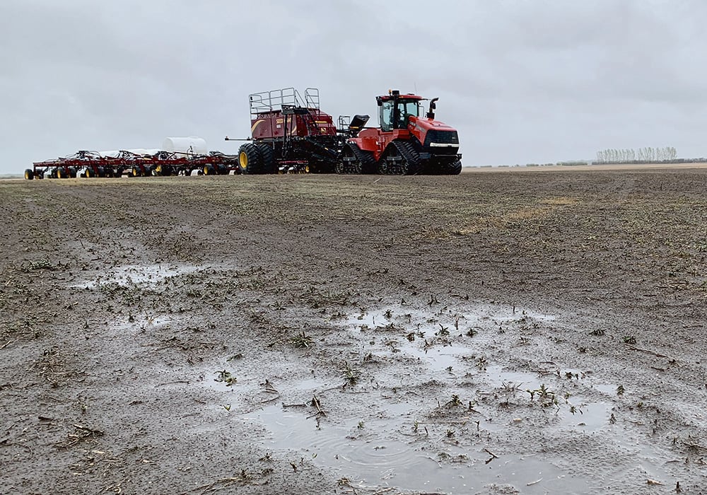 Southern Alberta, Saskatchewan and Manitoba have all seen considerable amounts of precipitation the last couple of weeks. That should give a head start to the crops. However, many of those regions are extremely dry in the subsoil, and don't have the reserves to withstand long periods without precipitation or with long, hot periods throughout the summer. | File photo