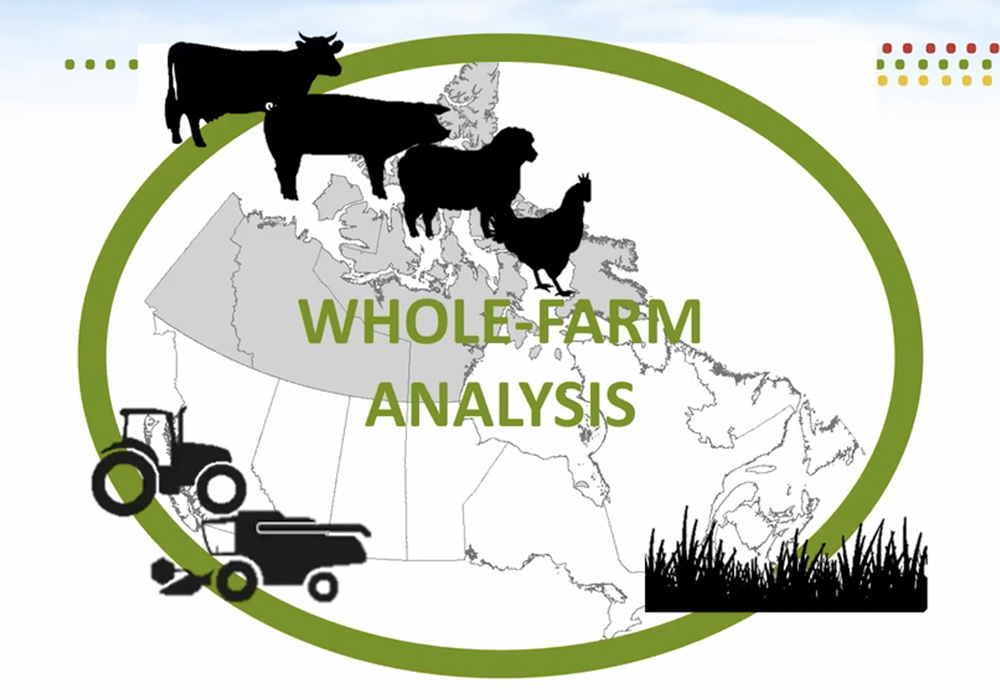 The Holos model is a software application that uses data entered by producers to build a model farm. Then, it estimates greenhouse gas emissions, as well as soil carbon changes that occur on the operation. The main goal of the model is to identify how emissions can be decreased. | Screencap via YouTube/UM - Faculty of Agricultural and Food Sciences