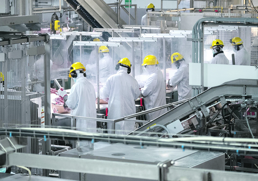 Meat processors say new temporary foreign worker rules could hurt the rural economy and farmers.  |  Maple Leaf photo
