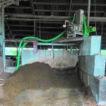 The digestate from the biogas digester on the farm run by Ton Groot Roessink and his family is separated into solids and liquid portion. | John Greig photo