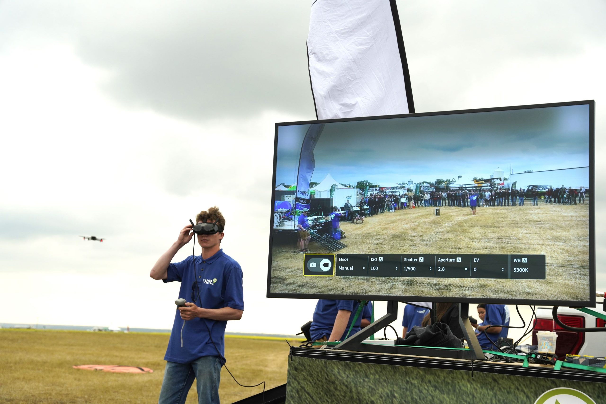 A drone demo.