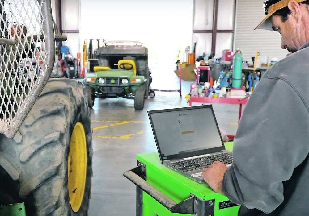 John Deere has expanded its Customer Service Advisor feature to Canada, which helps owners diagnose and repair problems with their machines.  |   John Deere photo
