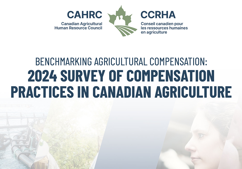 “While some agriculture employers offered these benefits, many participating organizations do not offer any flexible work arrangements or basic benefits like sick days,” says a summary report on CAHRC’s 2024 survey of compensation in Canadian agriculture.  | Screencap via cahrc-ccrha.ca