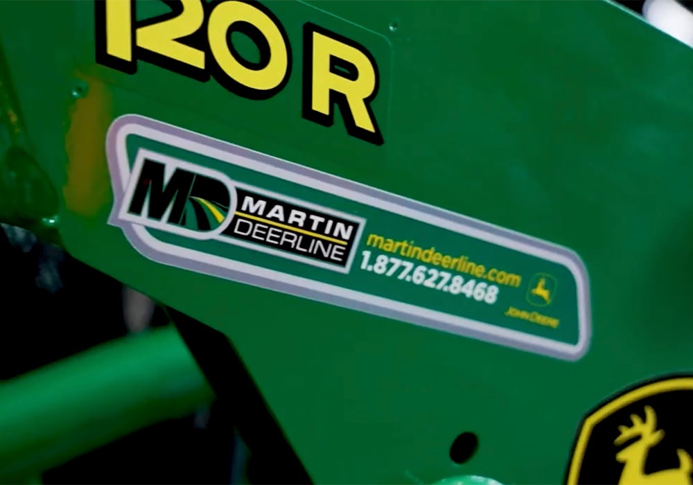 In June, Alberta-based John Deere dealers Martin Deerline and Agland announced they will merge operations effective July 31, creating a 13-store network. | Screencap via youtube.com/@MartinDeerline_JD