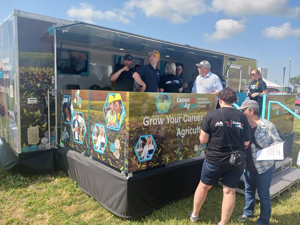 Careers in Ag is an effort by the Agricultural Manufacturers of Canada (AMC) and its membership to showcase the exciting opportunities in agriculture to youth across Saskatchewan. | Gord Gilmour photo