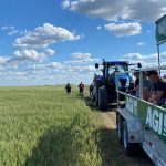 The “Off the Beaten Path” demonstration tour presented by BMO at the Ag in Motion farm show July 16-18, highlighted the multi-year research underway by several companies at the 610-acre site, with the improved moisture levels in 2024 helping provide new data for the ongoing projects. | Screencap via aginmotion.ca