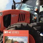 Glacier FarmMedia's senior machinery and equipment editor Scott Garvey shares some highlights of day one at the 10th annual Ag in Motion farm show, including this new Kubota M7-4 tractor. | Screencap via Scott Garvey