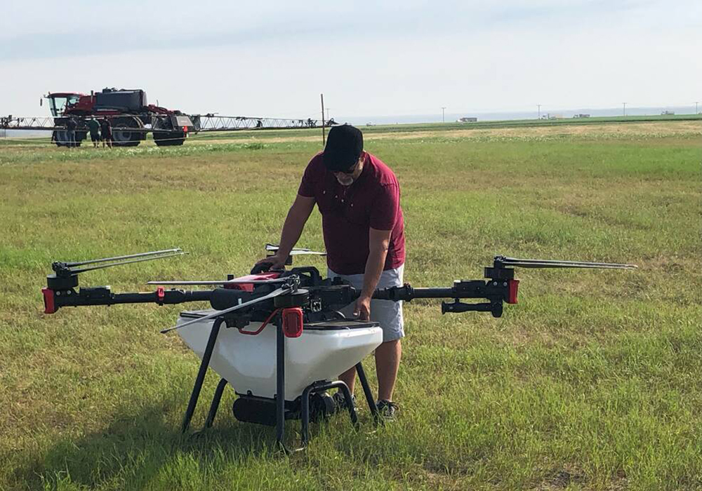 Drone demo at AIM 2024. | Phil Franz-Warkentin photo