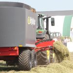 Feed mixers were being demonstrated at the Ag in Motion farm show near Langham, Sask. | Melissa Jeffers-Bezan photo