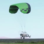 The Stratus AirSprayer in flight at the Spaceport America testing facility in New Mexico during spring 2024. | Precision AI photo