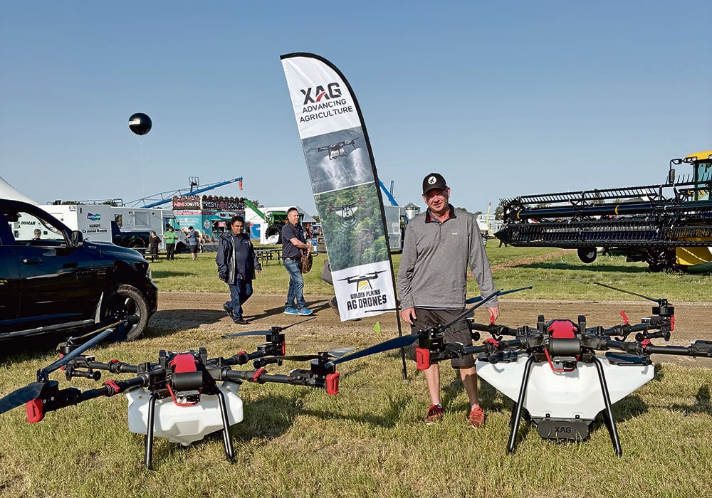 An agricultural drone company takes up some of Milt Olfert’s time since he sold his dairy quota.  |  Photo supplied by Milt Olfert