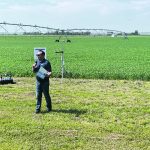 Evan Derdall says variable rate irrigation can improve water use by up to 16 per cent. | Janelle Rudolph photo