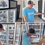 Arron Nerbas set up a retail beef vending machine in Russell, Man. It’s been tried out in Europe, but is a new thing in North America. | Ed White photos