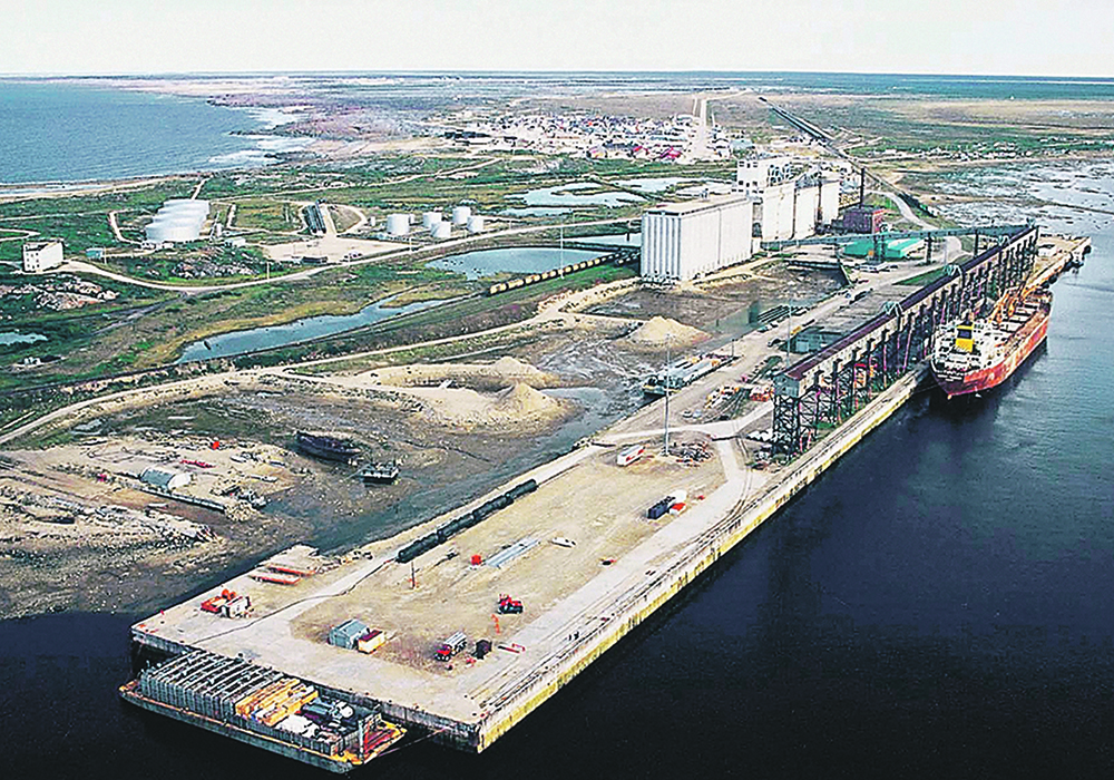 An aerial shot of the Port of Churchill. | File photo