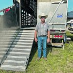Doug Green is the inventor of the CowGo loading chute. | John Greig photo