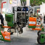 This soil testing apparatus from Germany enables the robotic platform to autonomously test nitrate, potassium, phosphate, pH, temperature, and electrical conductivity of soil samples. Such advances are creating new jobs while decreasing demand for others. | Robin Booker photo