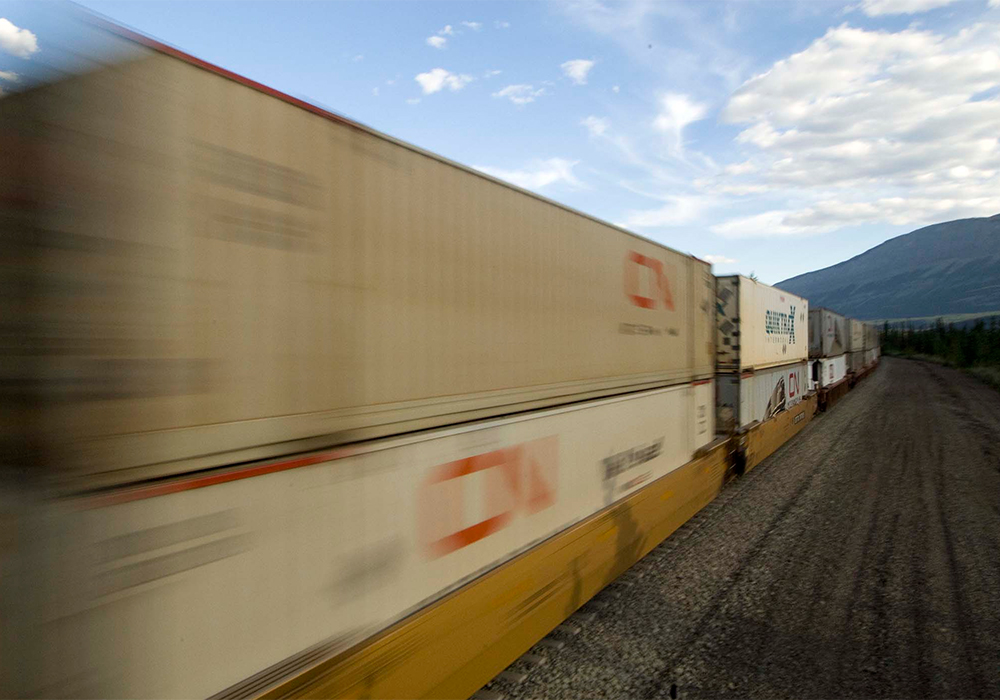 The minister said he hoped trains would be moving again "within days." | Screencap via cn.ca - Llyod Sutton/Alpha Presse