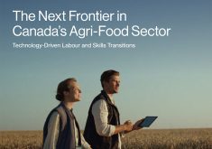 According to the report, published at the end of July, adoption of precision technologies like GPS guidance, yield mapping and variable rate application has been growing steadily. This is most prominent on large-scale farms. | Screencap via conferenceboard.ca