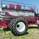 Morris’ 10 Series carts allow for variable rate application on each metering section. | Scott Garvey photo