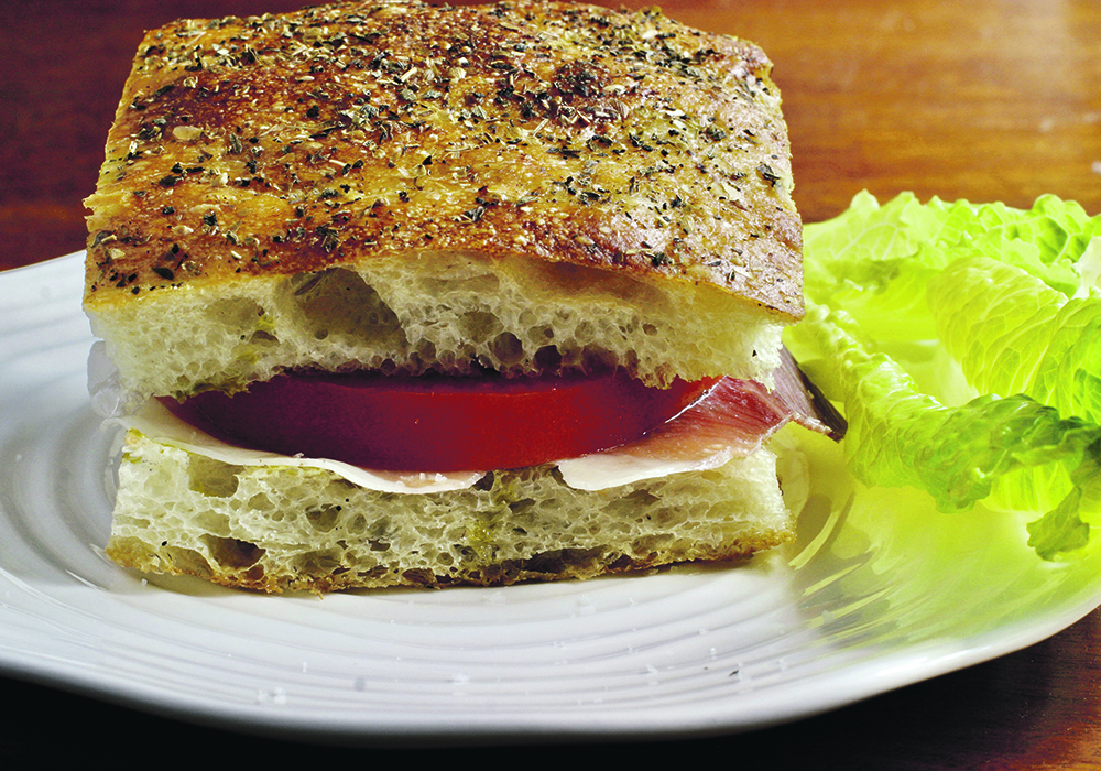 Beefsteak tomatoes make the best sandwiches. Use focaccia bread for something a little different.  |  Sarah Galvin photo