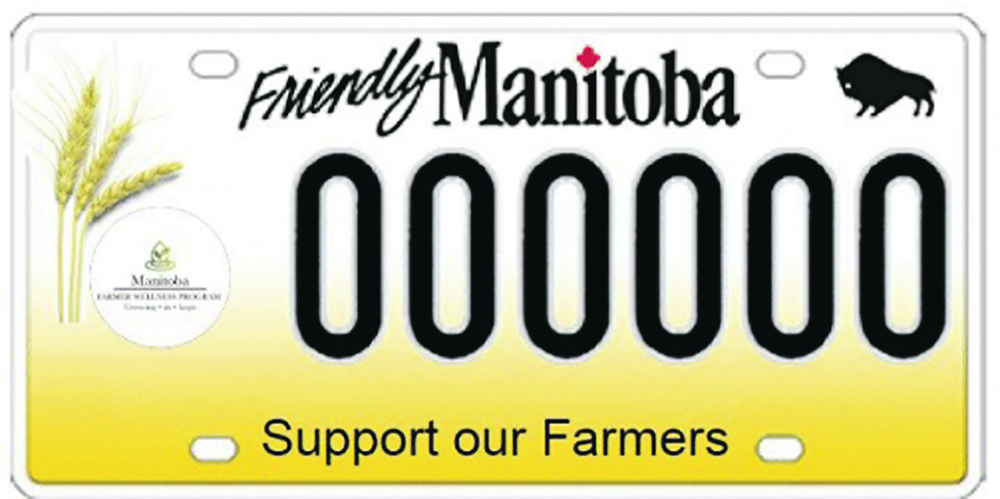 This is a mock-up of the mental health licence plates if approved by the Manitoba government.  |  Screencap