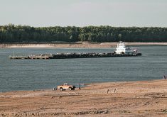 Shippers have been warned to expect one to two day delays for shipments on the Mississippi River “due to reduced navigable space in certain areas.”  |  Reuters photo