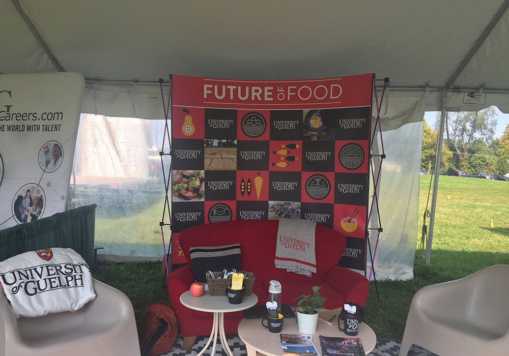 Some exhibitors participating in the Career Crawl were interested in getting feedback on what keeps students from thinking about the agriculture industry as a career choice. | Jonah Grignon photo