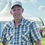 Todd Hyra, western business manager for SeCan, compared AAC Oakman’s yield performance to AAC Brandon. | Jeff Melchior photo