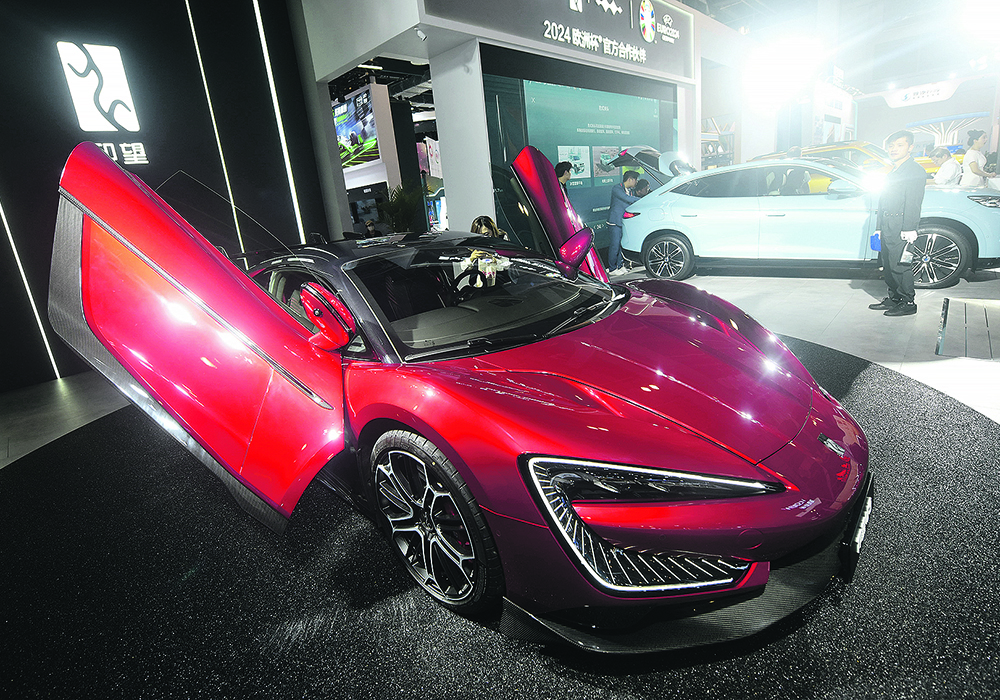 China-made electric vehicles exported to Europe rose 38 per cent in 2023 to 656,000 units, including shipments to non-EU countries.  |  Reuters photo