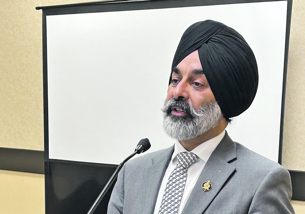 Diljeet Brar has had successful careers in Canada since emigrating from India, first with Manitoba Agriculture and then as an MLA, but he still hopes to one day get back to his farming roots.  |  Ed White photo
