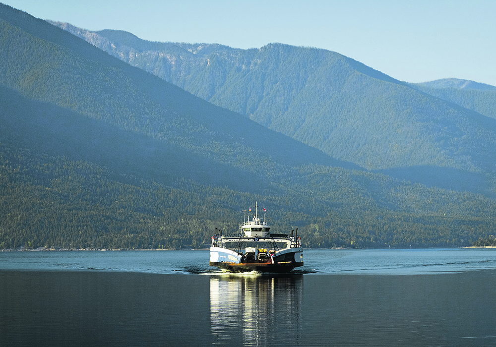 Kootenay Lake boasts the longest free inland ferry service in Canada. | Robin & Arlene Karpan photo