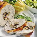 Be creative with the stuffing for a roasted turkey roll. This is also nice served with a cranberry chutney. | Sarah Galvin photo