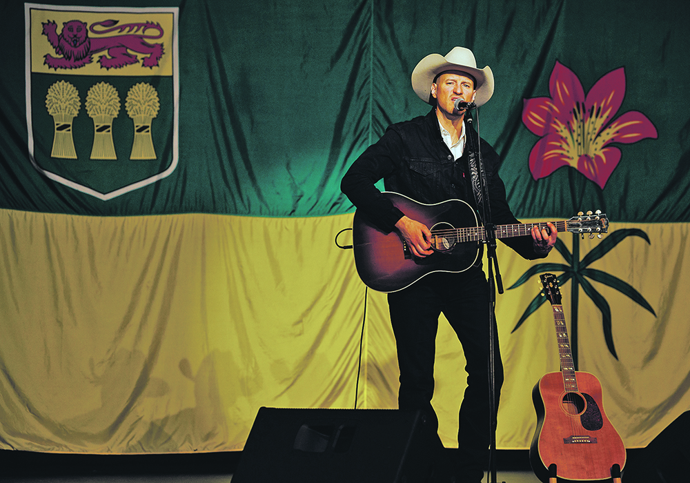 Saskatchewan musician Blake Berglund released What’s Left of the Right earlier this year. The album is a commentary on farm life and politics is meant to prompt more fluid opinions when it comes to political beliefs.  |  Chris Graham photo