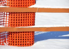The fence should be placed perpendicular to the prevailing wind direction and should extend up to 10 times the fence height in either direction of the area the fence is trying to protect. | Getty Images