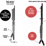 The Ultra High Separation opener knife from Dutch Agriculture is designed for Seed Hawk air drills and adds an extra inch of horizontal seed-to-fertilizer separation, which helps avoid seed burn in drier conditions with high fertilizer application rates. | Dutch Agriculture photo