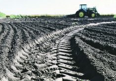 Compacted soil from equipment decreases porosity, which will negatively affect root development in crops and the soil’s ability to absorb water. | File photo