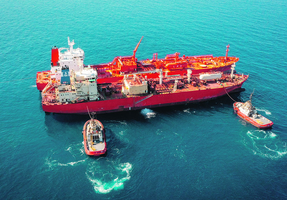 Ships safely transferred ammonia fuel from one to another earlier this fall at Port Dampier in Western Australia.  |  Reuters photo