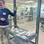 Tim Kelliher, head of crop, trait and technology discovery with Syngenta Seeds, talks about how new genetic technologies are applied to seed selection during a recent tour of a Syngenta facility near Malta, Illinois. | John Greig photo