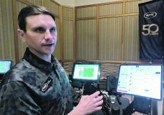 Jordan Henderson explains the features of the BiC system during a customer event and product launch in Phoenix, Arizona, in November. | Scott Garvey photo