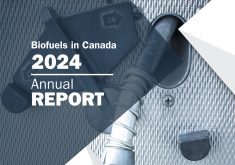 Ethanol consumption was up 13 per cent in 2023 to 4.0 billion litres per year, renewable diesel consumption more than doubled to 1.2 billion litres, and biodiesel was up 14 per cent to 530 million litres, according to information contained in the Biofuels in Canada 2024 report prepared by Navius Research for Advanced Biofuels Canada (ABFC). | Screencap via advancedbiofuels.ca