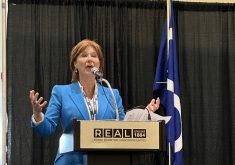 Former British Columbia premier Christy Clark says industries such as agriculture are important to economic growth for Indigenous communities, but there needs to be partnership to grow. | Janelle Rudolph photo